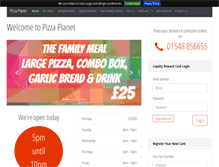 Tablet Screenshot of pizza-planet.co.uk